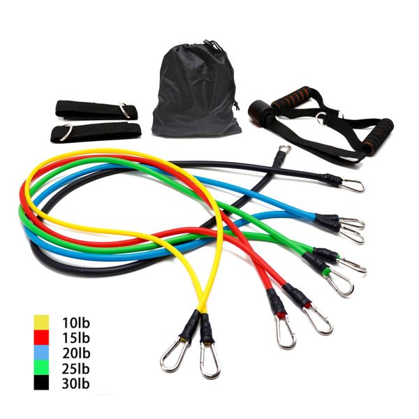 11 pcs training resistance bands set fitness gym stretch expander pull rope gym rubber pilates elastic tubes workout equipment
11 pcs training resistance bands set fitness gym stretch expander pull rope gym rubber pilates elastic tubes workout equipment