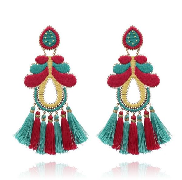 fashion long geometric tassel earrings factory direct sales boho silk thread long tassel dangle drop fringe earrings fabric vintage eardrop, Golden
fashion long geometric tassel earrings factory direct sales boho silk thread long tassel dangle drop fringe earrings fabric vintage eardrop, Golden