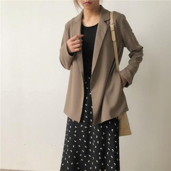 2019 autumn classic women jacket blazer notched collar female suits coat fashion female retro casual outwear ol office wear, White;black
2019 autumn classic women jacket blazer notched collar female suits coat fashion female retro casual outwear ol office wear, White;black