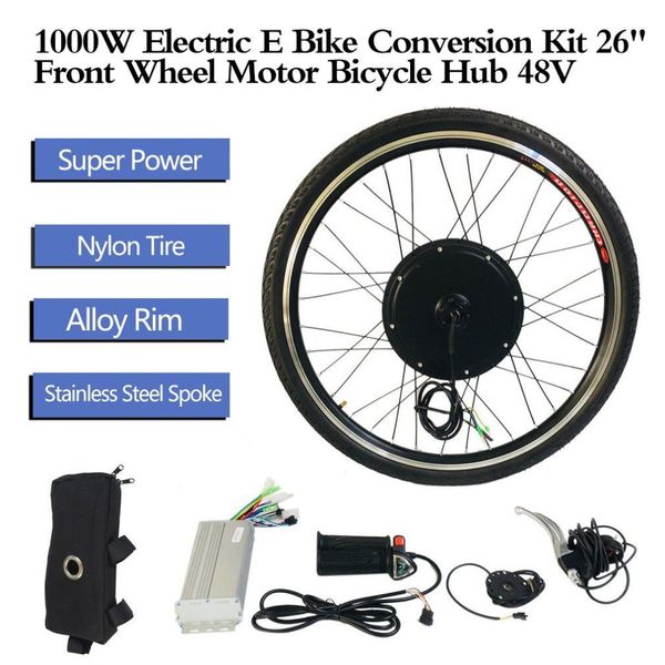 1000w 26" front wheel motor bicycle hub electric e bike conversion kit 48v aluminum alloy tool kit crank speed sensor
1000w 26" front wheel motor bicycle hub electric e bike conversion kit 48v aluminum alloy tool kit crank speed sensor