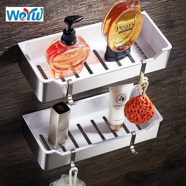 weyuu bathroom shelves stainless steel+abs plastic wall mount shampoo soap cosmetic storage organization wire drawing
weyuu bathroom shelves stainless steel+abs plastic wall mount shampoo soap cosmetic storage organization wire drawing