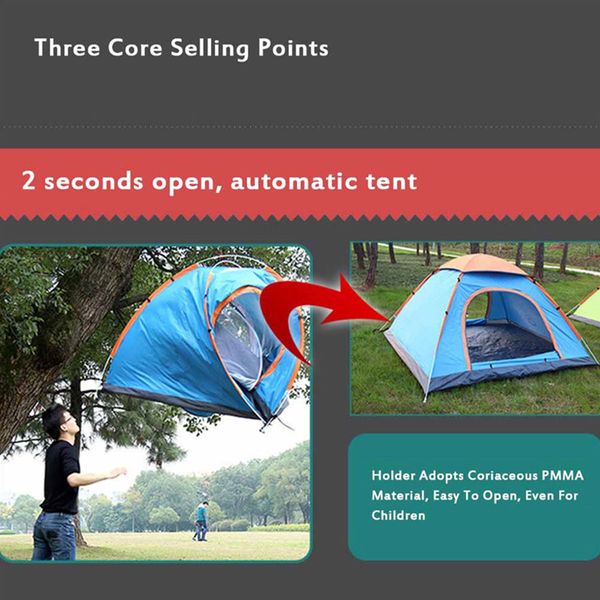 outdoor portable waterproof camping tent anti-uv foldable automatic tent sun shelter for camping hiking outdoor sports 2 people
outdoor portable waterproof camping tent anti-uv foldable automatic tent sun shelter for camping hiking outdoor sports 2 people