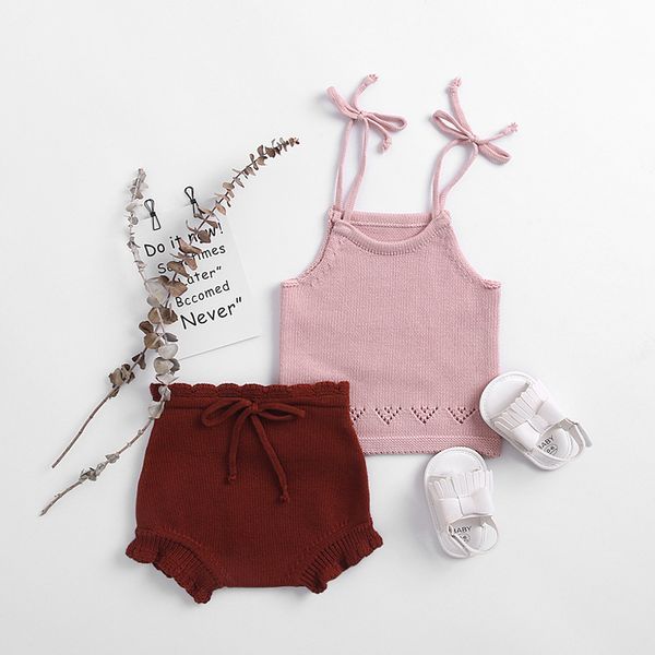 new girl baby clothing set cute exquiste 100% cotton suspender knitting shirt + short 2 sets sweater ing, White
new girl baby clothing set cute exquiste 100% cotton suspender knitting shirt + short 2 sets sweater ing, White