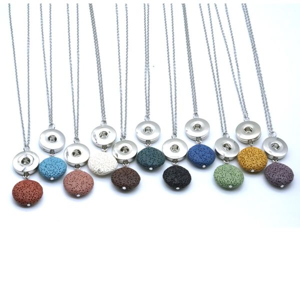 essential oil diffuser necklace jewelry 18mm snap button & round colourful lava stone pendant necklace aromatherapy for women men, Silver
essential oil diffuser necklace jewelry 18mm snap button & round colourful lava stone pendant necklace aromatherapy for women men, Silver