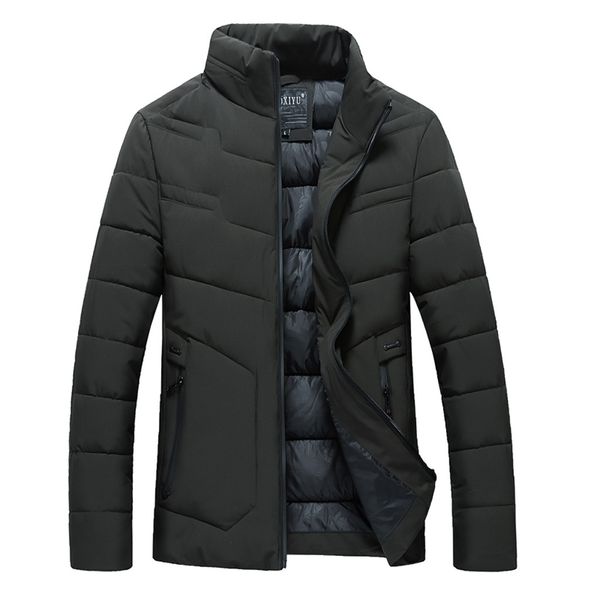 2018 winter men coat casual zipper stand collar male parka coat thickening warm cotton jacket solid men, Black
2018 winter men coat casual zipper stand collar male parka coat thickening warm cotton jacket solid men, Black