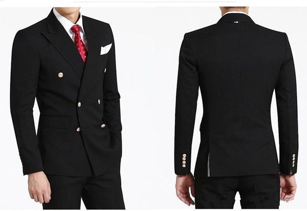 новый стильный дизайн groom tuxedos двойной брестед черный пик нагрудные groomsmen шафер костюм мужские свадебные костюмы (куртка + брюки, Black;gray
новый стильный дизайн groom tuxedos двойной брестед черный пик нагрудные groomsmen шафер костюм мужские свадебные костюмы (куртка + брюки, Black;gray