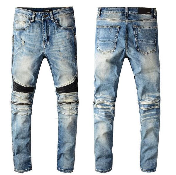 2020 mens distressed ripped biker jeans slim fit motorcycle biker denim for men fashion designer hip hop mens jeans good quality @06, Blue
2020 mens distressed ripped biker jeans slim fit motorcycle biker denim for men fashion designer hip hop mens jeans good quality @06, Blue