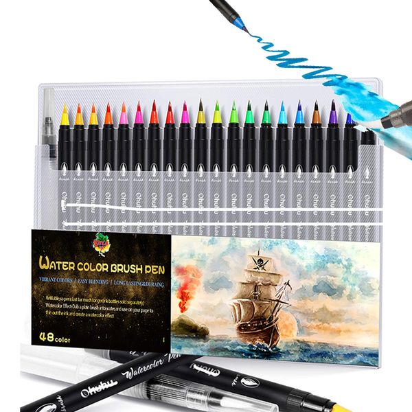 brush tip markers with flexible tips customized professional watercolor brush pens
brush tip markers with flexible tips customized professional watercolor brush pens