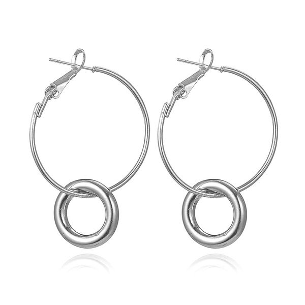 simple double circle buckle earrings for women fashion hollow round gold silver color ear ring elegant jewelry gift femme, Golden
simple double circle buckle earrings for women fashion hollow round gold silver color ear ring elegant jewelry gift femme, Golden