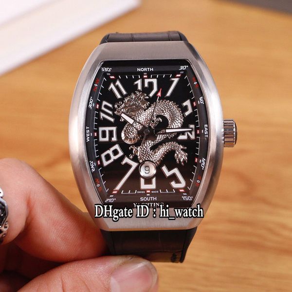 new vanguard v45 yachting automatic mens watch steel case black dial 3d silver dragon king totem watches brown rubber watches hi_watch h04b2, Slivery;brown
new vanguard v45 yachting automatic mens watch steel case black dial 3d silver dragon king totem watches brown rubber watches hi_watch h04b2, Slivery;brown