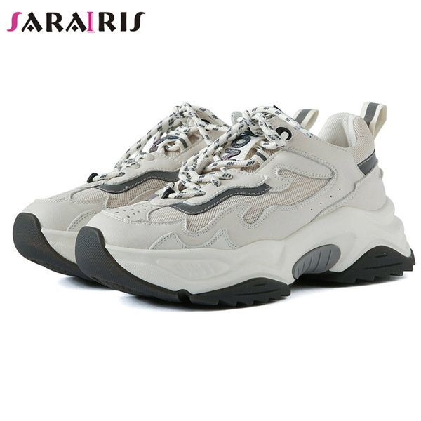 sarairis new ins real leather dad shoes ladies genuine leather sneakers women 2020 platform shoes woman cool flats, Black
sarairis new ins real leather dad shoes ladies genuine leather sneakers women 2020 platform shoes woman cool flats, Black