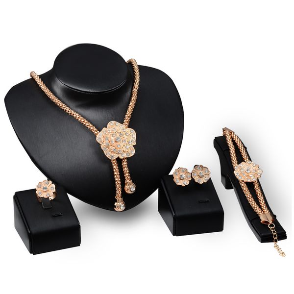 hc dubai jewelry set golden flower pendant necklaceflower earrings ring nigerian wedding jewelry set for women in african f, Silver
hc dubai jewelry set golden flower pendant necklaceflower earrings ring nigerian wedding jewelry set for women in african f, Silver