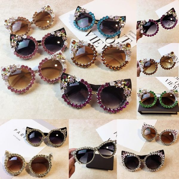 women sunglasses designer crystals rhinestones cat eyes sunglasses vintage shades eyewear 19 styles for choicesar, White;black
women sunglasses designer crystals rhinestones cat eyes sunglasses vintage shades eyewear 19 styles for choicesar, White;black
