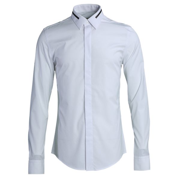 luxury men shirt fashion trend stripe embroidered collar mens dress shirts camisa masculina mens shirts casual slim fit 3xl 4xl, White;black
luxury men shirt fashion trend stripe embroidered collar mens dress shirts camisa masculina mens shirts casual slim fit 3xl 4xl, White;black