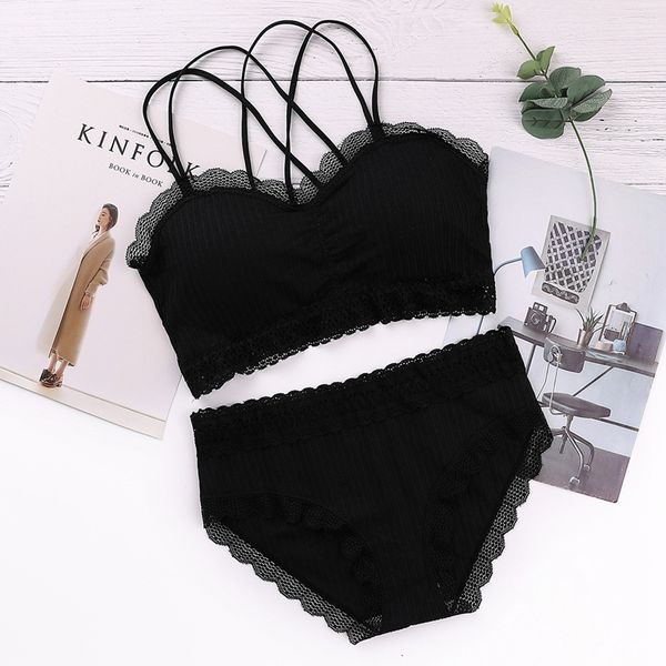 women's underwear set beauty back solid color bra set no traces gather cross bandage lace silk female bra, Red;black
women's underwear set beauty back solid color bra set no traces gather cross bandage lace silk female bra, Red;black