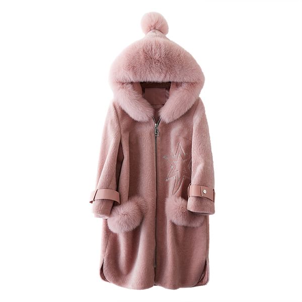 real fur coat wool jacket fur hooded autumn winter coat women clothes 2018 sheep shearling korean women zt1044, Black
real fur coat wool jacket fur hooded autumn winter coat women clothes 2018 sheep shearling korean women zt1044, Black