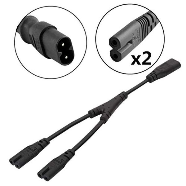 ac/dc adapter power supply extension cable y split c8 male to 2 c7 female connector adapter cord for electric appliance
ac/dc adapter power supply extension cable y split c8 male to 2 c7 female connector adapter cord for electric appliance