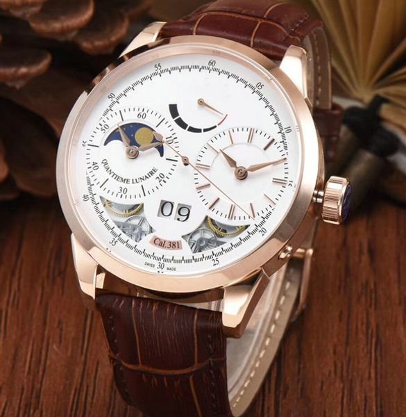 2019 new leather steel movement watch men sport men's watches wristwatches automatic mens self-wind stainless mechanical uloes, Slivery;brown
2019 new leather steel movement watch men sport men's watches wristwatches automatic mens self-wind stainless mechanical uloes, Slivery;brown