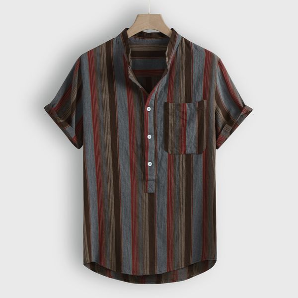striped shirt men fashion casual short sleeve button down large size blouse shirts male hawaiian shirt camisas de hombre, White;black
striped shirt men fashion casual short sleeve button down large size blouse shirts male hawaiian shirt camisas de hombre, White;black