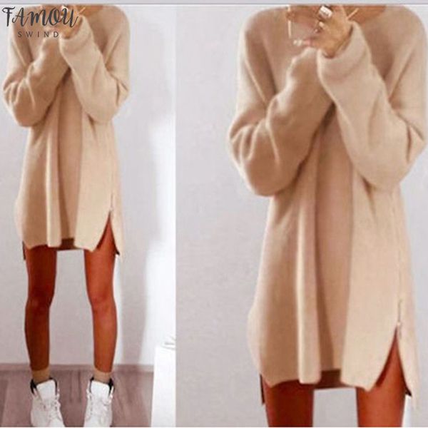 women long sleeve autumn knitted zippers side jumper sweater dress loose tunic baggy dresses fashion, Black;gray
women long sleeve autumn knitted zippers side jumper sweater dress loose tunic baggy dresses fashion, Black;gray