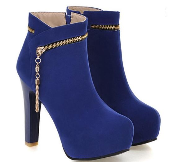 2018 suede women's boots in winter with new style high heel coarse heel round head keep warm non-slip @103, Black
2018 suede women's boots in winter with new style high heel coarse heel round head keep warm non-slip @103, Black