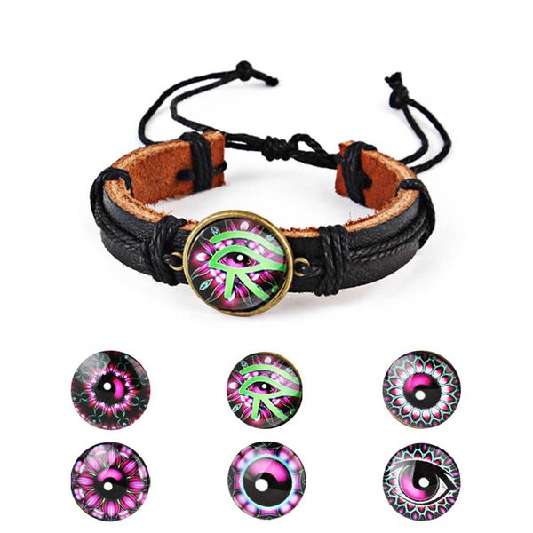 fashion bangle jewelry men black green eye design diy womens mens leather bracelets cuff bracelet, White
fashion bangle jewelry men black green eye design diy womens mens leather bracelets cuff bracelet, White
