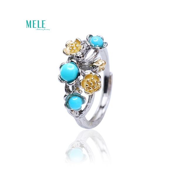 natural turquoise 925 silver flower open ring restoring ancient ways separate colour fashion flower ring, Golden;silver
natural turquoise 925 silver flower open ring restoring ancient ways separate colour fashion flower ring, Golden;silver