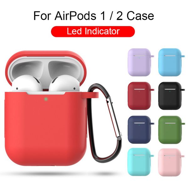 

1 5mm for iphone airpod 1 2 ca e matte 2nd with keychain wirele earbud bluetooth earphone airpod 2 protector cover buckle air pod ca e