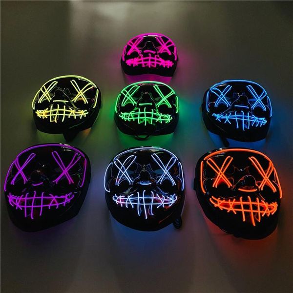 halloween horror mask led glowing masks purge masks electionic mascara costume dj party light up masks glow in dark
halloween horror mask led glowing masks purge masks electionic mascara costume dj party light up masks glow in dark