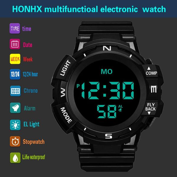 honhx luxury mens digital watch led watches date sport men outdoor electronic wristwatch relogio digital reloj deportivo hombre, Slivery;brown
honhx luxury mens digital watch led watches date sport men outdoor electronic wristwatch relogio digital reloj deportivo hombre, Slivery;brown