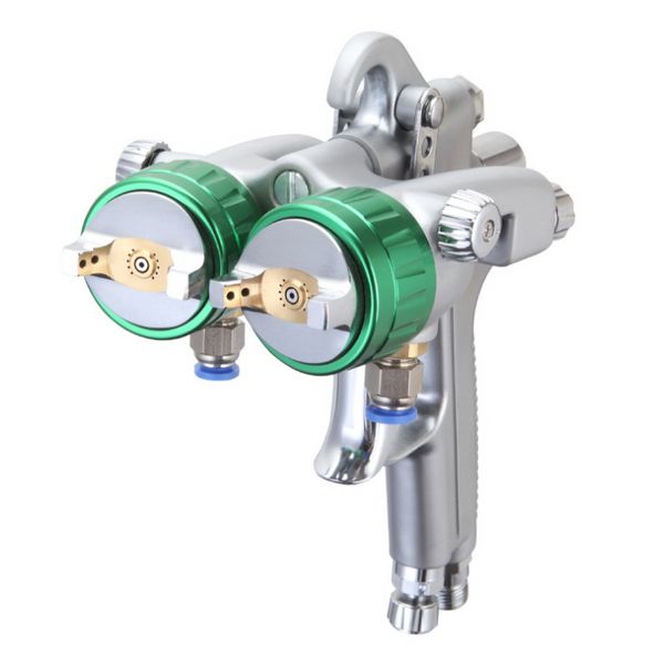 double-headed 1.3mm spray gun pressure / siphon feed paint chrome painting dual head air pneumatic pressure sprayer
double-headed 1.3mm spray gun pressure / siphon feed paint chrome painting dual head air pneumatic pressure sprayer