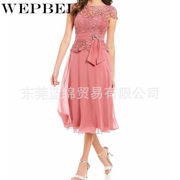 wepbel women floral dress o neck solid color ladies plus size lace short sleeve fashion female long dresses, Black;gray
wepbel women floral dress o neck solid color ladies plus size lace short sleeve fashion female long dresses, Black;gray