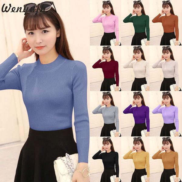 wenyujh womens autumn winter long sleeve thicker slim solid tight-fitting knit bottoming shirt women fashion basic pullover, White;black
wenyujh womens autumn winter long sleeve thicker slim solid tight-fitting knit bottoming shirt women fashion basic pullover, White;black