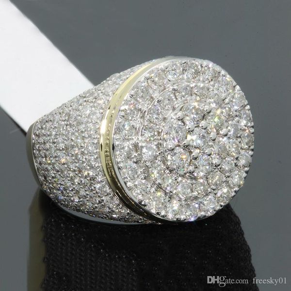 big round puffed marine micro paved cz ring hip hop rock style full bling iced out cubic zircon ring luxury jewelry gift, Silver
big round puffed marine micro paved cz ring hip hop rock style full bling iced out cubic zircon ring luxury jewelry gift, Silver