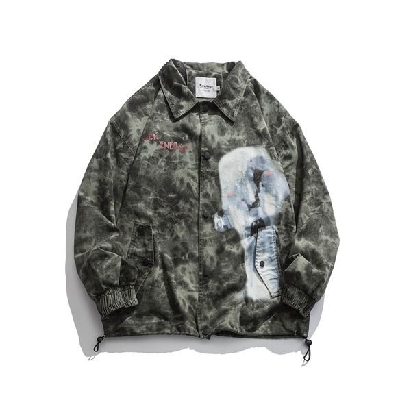 men's wear 2020 autumn new japanese vintage tooling jacket for male casual printting hip hop oversize coat for male, Black;brown
men's wear 2020 autumn new japanese vintage tooling jacket for male casual printting hip hop oversize coat for male, Black;brown