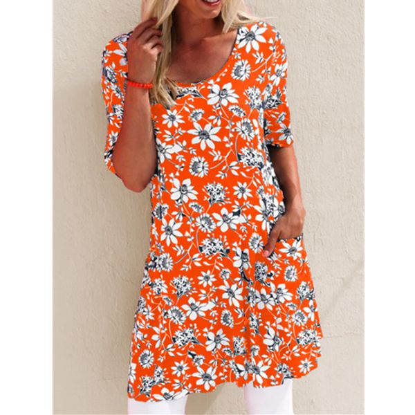 round neck new women summer dresses fashion flowers printing loose short sleeve pocket dress floral skirt, Black;gray
round neck new women summer dresses fashion flowers printing loose short sleeve pocket dress floral skirt, Black;gray