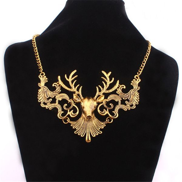 yd&ydbz new sika deer pendant necklace women punk jewelry fashion accessories short choker necklaces gold and silver jewellery
yd&ydbz new sika deer pendant necklace women punk jewelry fashion accessories short choker necklaces gold and silver jewellery