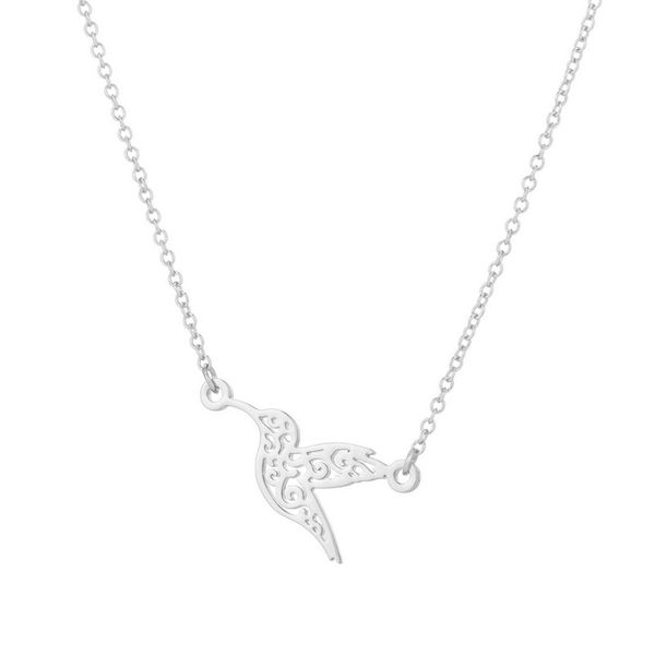 1pc cute hummingbird stainless steel pendant necklace little bird necklaces women girls kids fashion jewelry, Silver
1pc cute hummingbird stainless steel pendant necklace little bird necklaces women girls kids fashion jewelry, Silver