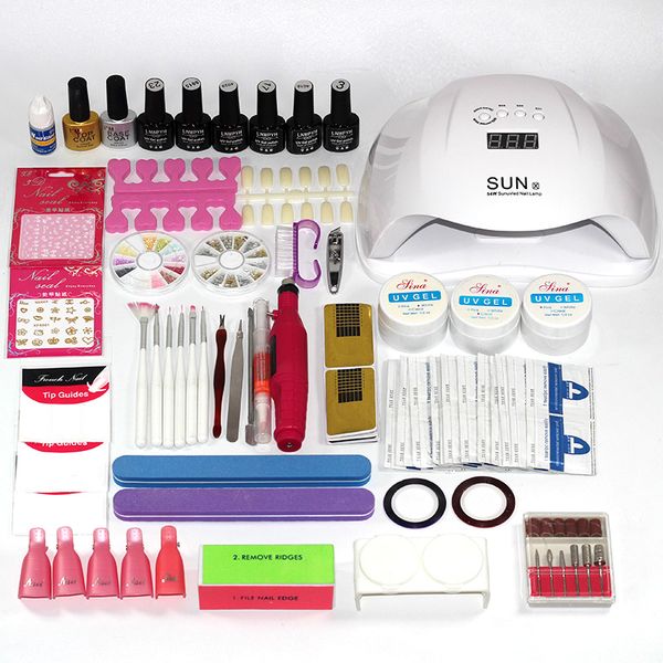 nail art kits 54/36/6w uv lamp 6 color soak off gel coat polish kit manicure set electric handle
nail art kits 54/36/6w uv lamp 6 color soak off gel coat polish kit manicure set electric handle