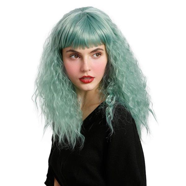 lupu synthetic wigs for white women long wavy wig with bangs wig long curly fake hair cosplay, Black
lupu synthetic wigs for white women long wavy wig with bangs wig long curly fake hair cosplay, Black