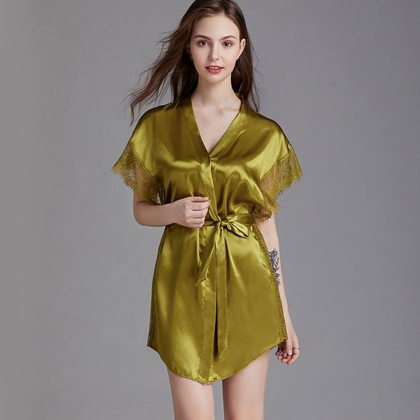 womens lace kimono pajamas v-neck nighties wear home negligee pijama nightwear lingerie nighty summer robe gown sleepwear, Black;brown
womens lace kimono pajamas v-neck nighties wear home negligee pijama nightwear lingerie nighty summer robe gown sleepwear, Black;brown