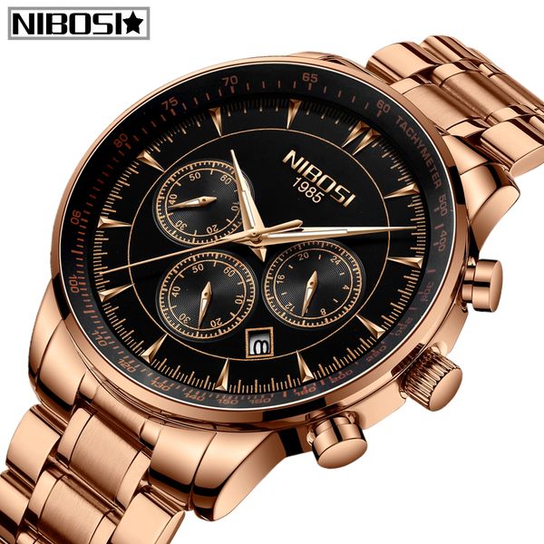 2019 mens watches relogio masculino nibosi chronograph men sports watches waterproof full steel quartz watch men, Slivery;brown
2019 mens watches relogio masculino nibosi chronograph men sports watches waterproof full steel quartz watch men, Slivery;brown