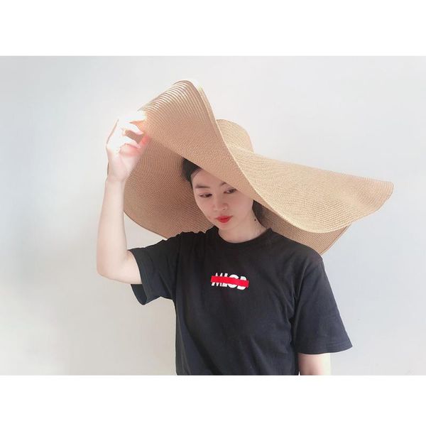 lady sun cap uv protection straw hat women with big heads fashion large sun hat beach anti-uv protection foldable cap cover, Blue;gray
lady sun cap uv protection straw hat women with big heads fashion large sun hat beach anti-uv protection foldable cap cover, Blue;gray