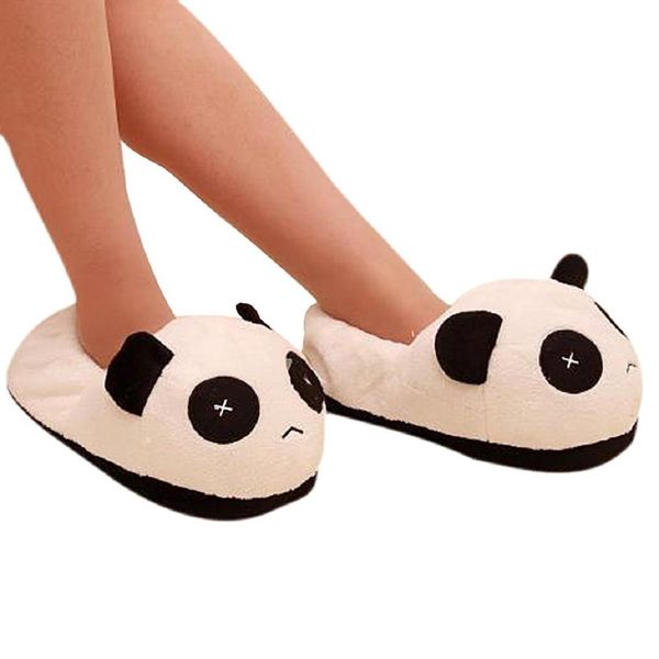black and white panda eyes crying face cotton slippers men's panda plush winter non-slip warm house indoor slippers, Blue;gray
black and white panda eyes crying face cotton slippers men's panda plush winter non-slip warm house indoor slippers, Blue;gray