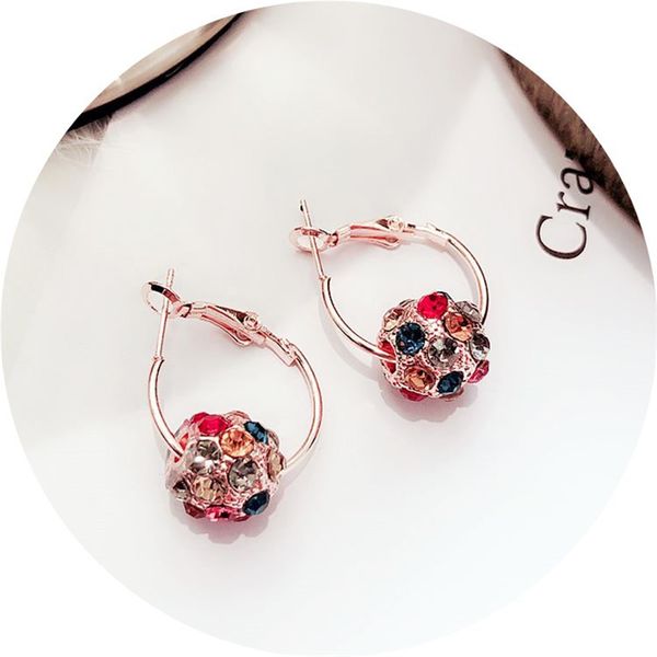 2019 women's earrings vintage round ball geometric earrings cute rhinestone hoop for women accessories fashion jewelry, Golden;silver 
2019 women's earrings vintage round ball geometric earrings cute rhinestone hoop for women accessories fashion jewelry, Golden;silver