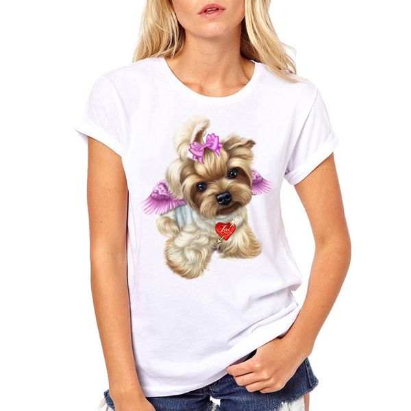 cute little yorkshire terrier dog angel female t shirt women summer lovely biewer print girl tee shirt femme animal t-shirt, White
cute little yorkshire terrier dog angel female t shirt women summer lovely biewer print girl tee shirt femme animal t-shirt, White