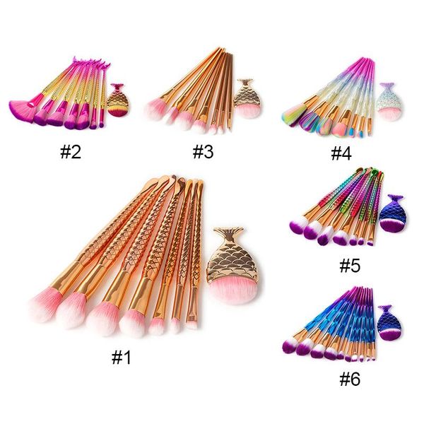 7 pcs/set mermaid makeup brushes big fish tail foundation powder eyeshadow make up brushes contour blending cosmetic brush 3001107
7 pcs/set mermaid makeup brushes big fish tail foundation powder eyeshadow make up brushes contour blending cosmetic brush 3001107