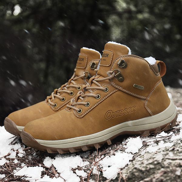 cimim brand new winter ankle men's boots big size outdoor fur snow boots comfortable casual safety leather, Black
cimim brand new winter ankle men's boots big size outdoor fur snow boots comfortable casual safety leather, Black