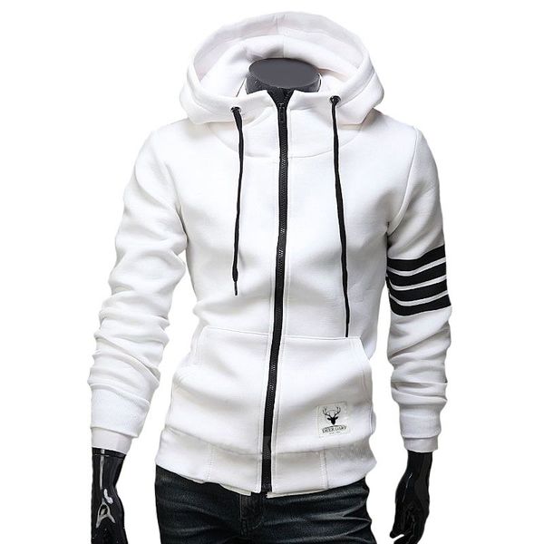 men's fashion striped deer print hooded sweatshirts zipper cardigan outdoor hooded long sleeve autumn winter sweatshirt, Black
men's fashion striped deer print hooded sweatshirts zipper cardigan outdoor hooded long sleeve autumn winter sweatshirt, Black