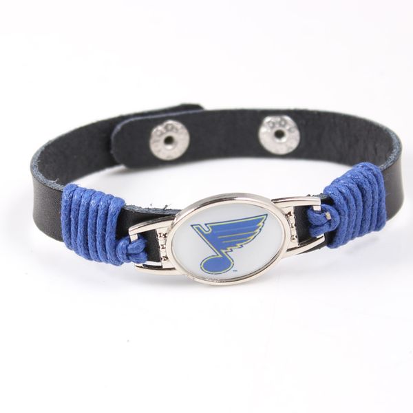 drop shipping st. louis blues charms leather bracelet hockey team adjustable mens black leather bracelet for men
drop shipping st. louis blues charms leather bracelet hockey team adjustable mens black leather bracelet for men